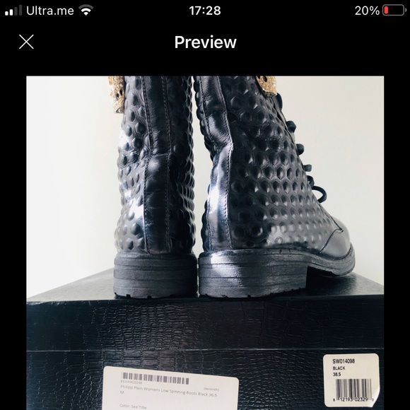 NEW Women’s Philipp plein black boots - Picture 6 of 14